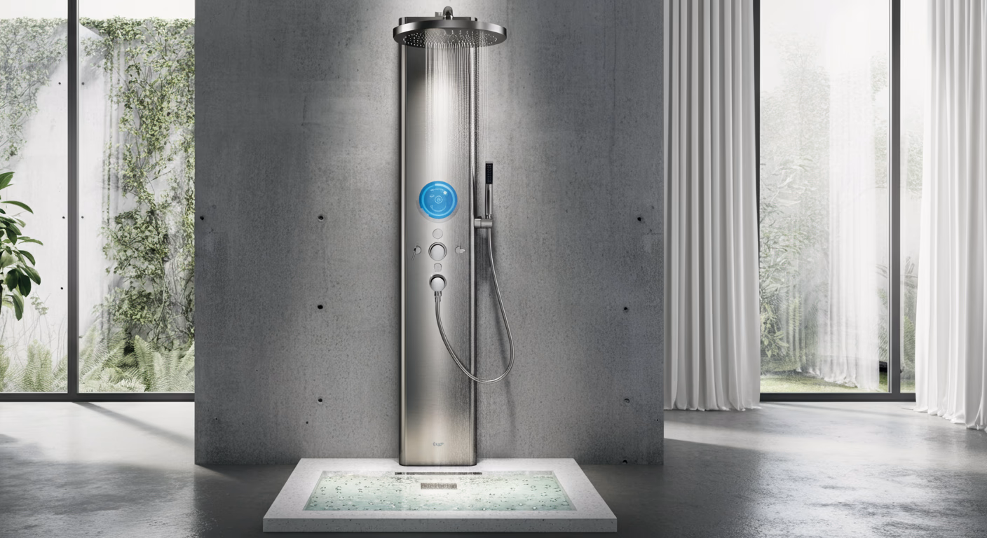 AquaCycle Shower concept render
