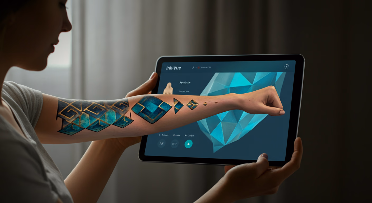 Ink-Vue AR Tattoo Previewer render